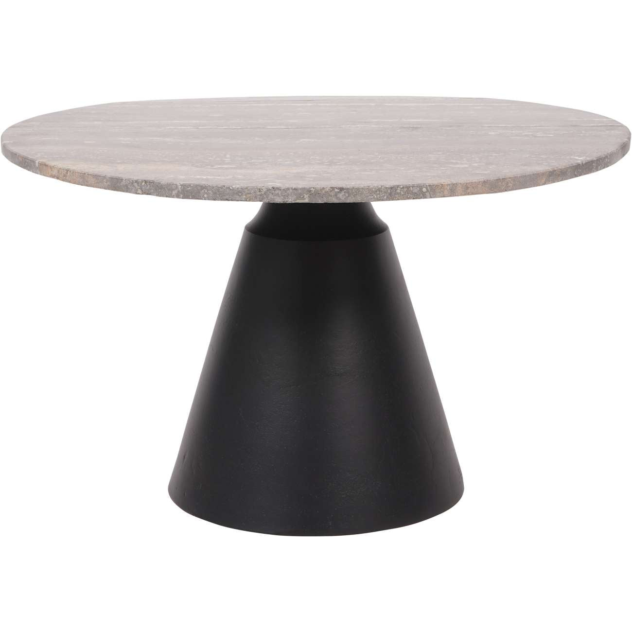 Clifton II Charcoal Black & Dark Travertine Coffee Table Small